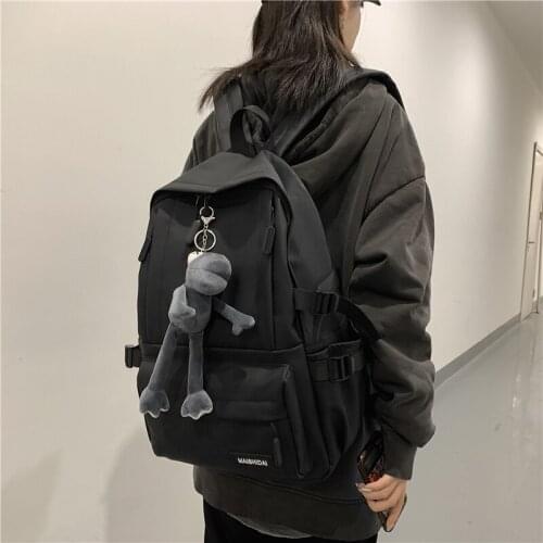 Big Size Schoolbag for Teenage Girls Boys Insert Buckle Mochilas Waterproof Oxford Cloth Woman Backpack Leisure Travel Backpack