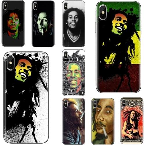 For Xiaomi mi Redmi Note 3 4 4X 5 6 7 8 8t 9 9s 9t 10 pro lite Silicone Cover Marley-Reggae-C-Most-Famous-Bob