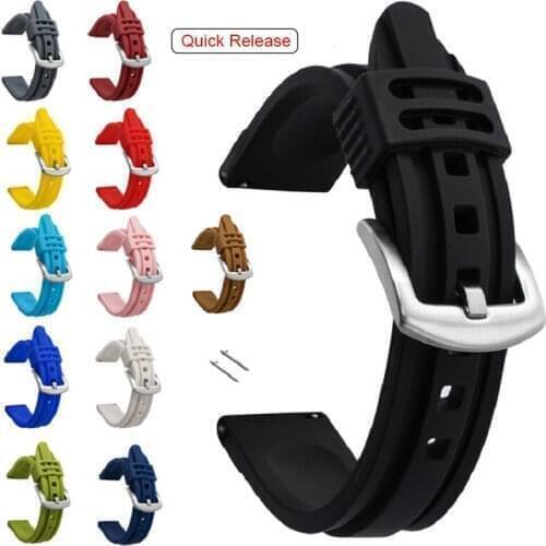 Silicone band for Amazfit Bip Replace quick release Strap for Huami Amazfit GTR 42mm/Amazfit GTS watchband Bracelet Wrist 20mm