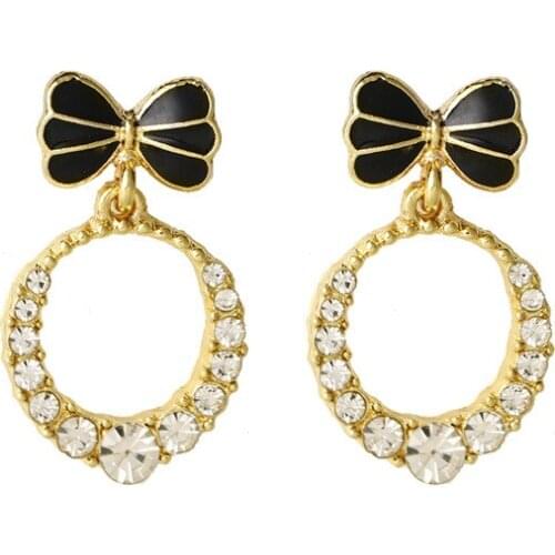 Fashion Push-Back Delicate Eardrop Pendientes Metal Needle Simple Compact Cute/Romantic Stud Earrings For Women Female In 2021