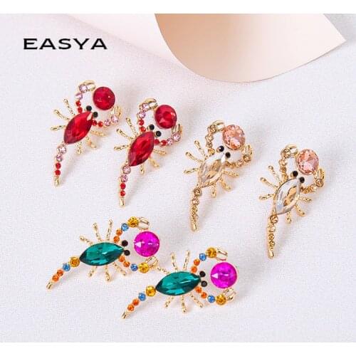 Women Jewelry Crab Earrings High-quality Metal Oiled Drop Earrings Fashion Jewelry Accessories For Women 2021