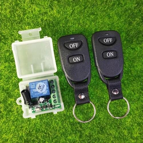 433Mhz Universal Wireless Remote Control Switch DC 12V 1CH 10A Relay Receiver RF Transmitter electric door locks/lighting