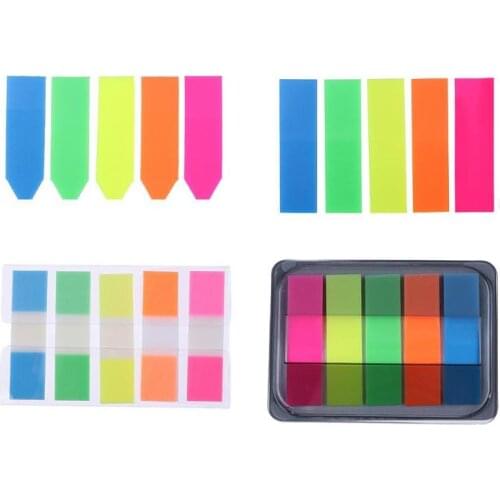 100pcs Paper Label Tag Index Memo Pad N Times Sticky Notes Bookmark Sticker