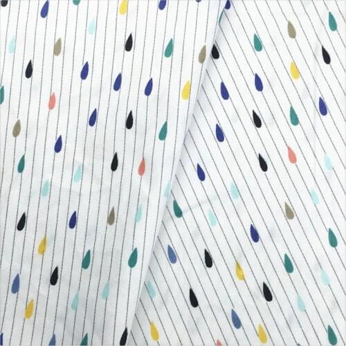Colorful Raindrop Cotton Fabric Fat Quaters Tilda Cloth Quilting Scrapbooking Patchwork Fabrics For Diy Sewing Craft Tissue