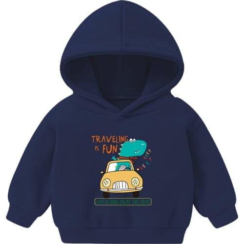 Kids Hoodies Toddler Infant Baby Girls Boys Cartoon Dinosaur Hoodie Sweatshirt Pullover Tops Autumn Kids Casual Clothes