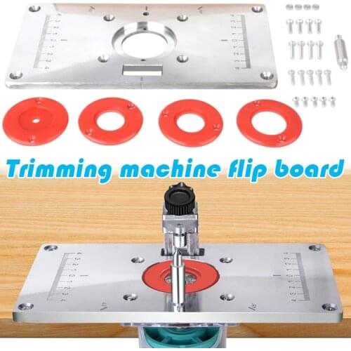 Aluminium Carpinte Router Table Insert Plate Multifunctional Woodworking Benches Carpenter Trimming Machine Engraving Board