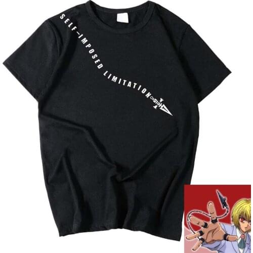 Hunter X Hunter T Shirt Japan New Anime Hunter Kurapika Cosplay t-shirt cotton tee top