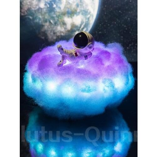 New Dropship Special LED Colorful Clouds Astronaut Lamp With Rainbow Effect As Childrens Night Light Creative Gift In 2020