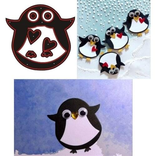 NEW Metal Cutting Dies penguin strip background card Scrapbooking Stencil Cut Die For DIY Card Crafts Handmade