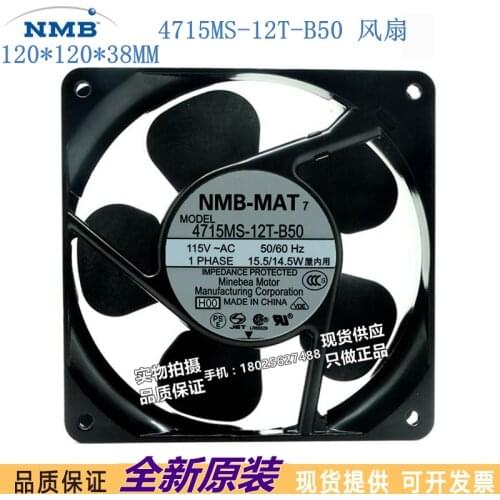 New original NMB 4715MS-12T-B50 12038 115V 12cm inverter UPS power supply fan