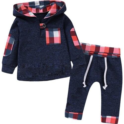 Newborn Clothes Autumn Spring Baby Boys Clothes Hoodies+Pant 2pcs Outfit Suit Christmas Costume Infant Clothing For Baby Set