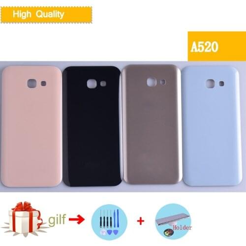 Orginal For Samsung Galaxy A520 A520F Back Battery Case 3D Glass Rear Housing Cover For Samsung A5 2017,Rear Door Case