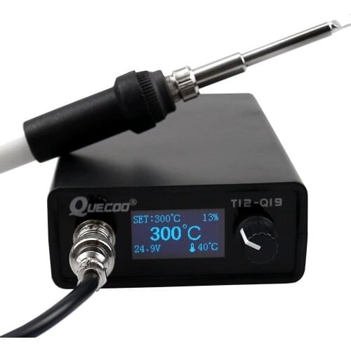 T12 - Q19 soldering station Digital display soldering station electronic welding iron AC/DC Interface Portable with iron tips