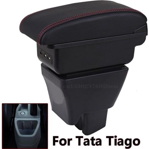 For Tata Tiago Armrest Interior Center Console Storage Box Arm Rest Car-styling Decoration Accessories Parts