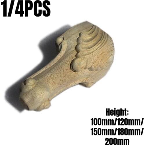 1/4PCS Solid Wood Furniture Legs Feet Replacement Support For Sofa Couch Chair Coffe Tea Table Cabinet TVStand 100/150/180/200mm