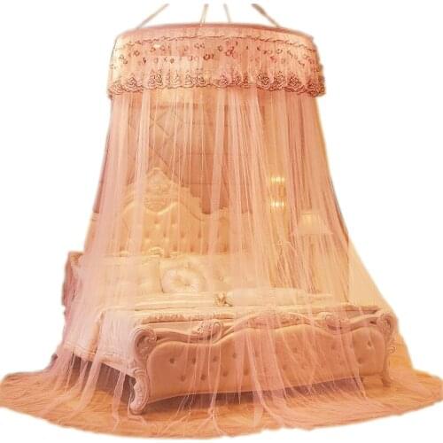 Ceiling Dome without Bracket Princess-Style Encrypted Mosquito Net Double Home 1.5/1.8 M Bed Ceiling-Free Installation