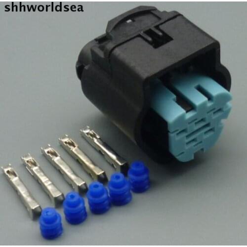 Shhworldsea Waterproof Female 5 Pin Automotive Electric Wire Connector For VW Audi 1 928 405 159 Inject Sensor Fits for Ford