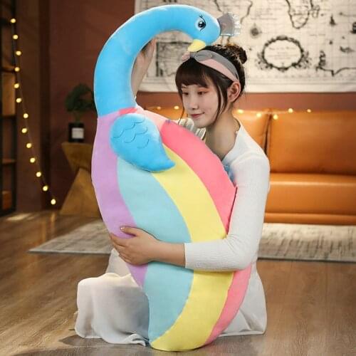 Cute Peacock Plush Toys Stuffed Animals Big Pillow Cushion Soft Doll Valentines Day Gift Girlfriend Kids