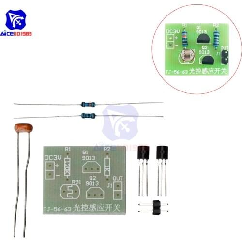 5PCS/Lot Light Sensor Controller Switch DIY Kit Photosensitive Induction Switch Kits DIY Electronic Integrated Circuit Suite