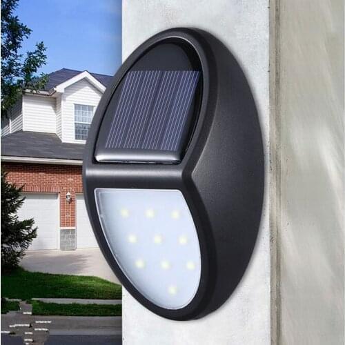 Led Solar Energy Saving Lights Waterproof Lighting Decorative Smart Wall Lamp Garden Lighting
