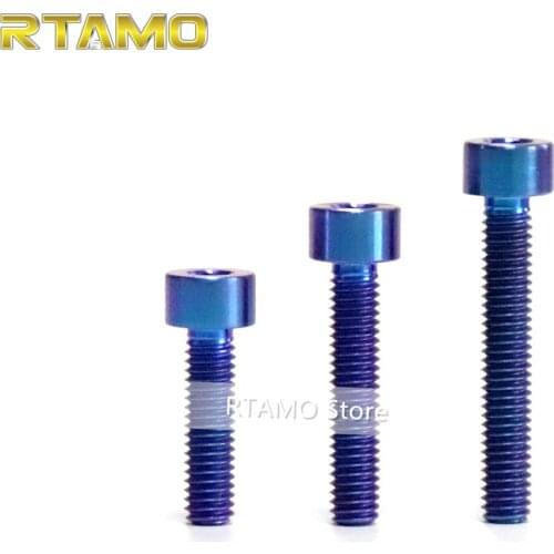 Titanium Parallel Socket Cap Bolts M4X6/10/15/20/25mm Hexagon Socket Head Cap Screws for Car,Bicycle and Motorcycle Parts