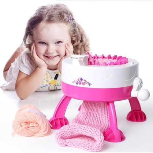 DIY Hand Scraf Hat Knitting Machine Plastic Needle Position Big Weaving Loom Knit Children Educational Learning Toy Dropshiping