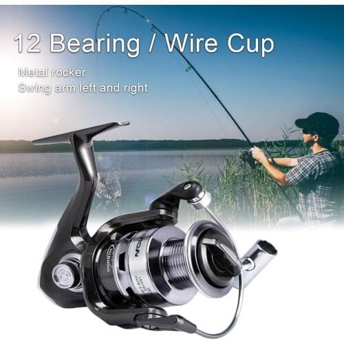 High Quality Fishing Reel All Metal Spool Spinning Reel Swing Arm Left and Right Handle Line Spool Saltwater Fishing Accessories