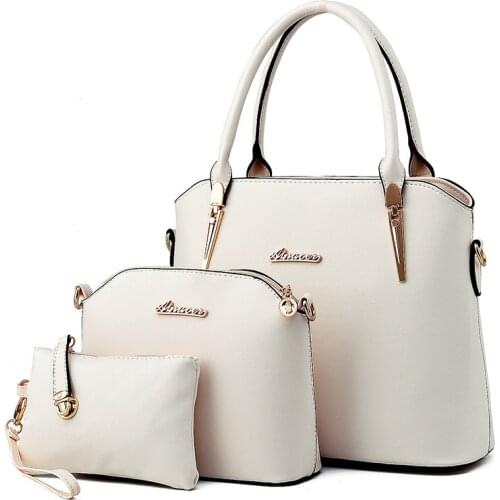 Women Bag Shoulder Handbag Women Vintage Messenger Bags Fashion Luxury Top-Handle Composite Bag Purse Wallet Leather