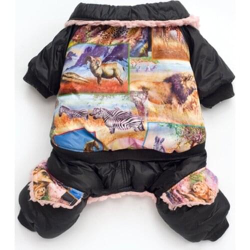 Winter Dog Clothes Jumpsuit Warm Dog Clothing Outfit Puppy Costumes Small Dog Apparel Pants Coat Jacket Yorkie Poodle Clothes