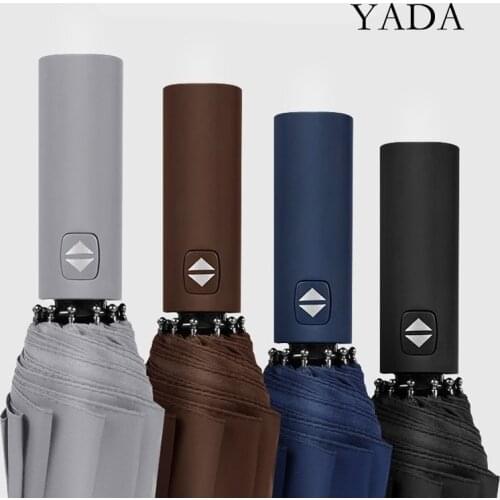 YADA 2020 INS Pure Business Folding Automatic Umbrella For Women Men UV Rainproof Umbrella Parasol Rain Sun Umbrellas YD200165