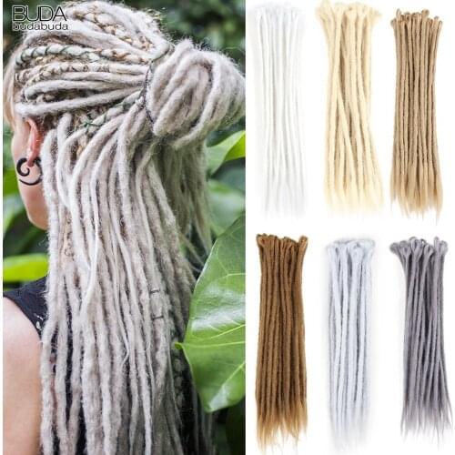 10 Strand Ombre Hand Made Dreadlocks Braiding Hair Extensions For Women 20Inch Synthetic Crochet Braids Hair Pink Brown Blonde