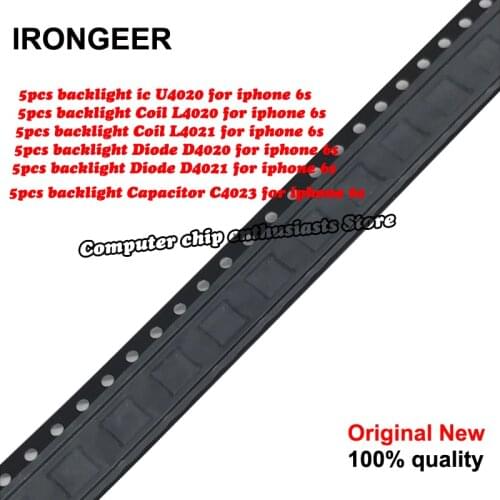 5sets/lot for iphone 6s backlight ic kits U4020 Coil L4020,L4021 Diode D4020, D4021 Capacitor C4023