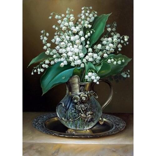 5D DIY Diamond Painting Flowers Cross Stitch Kit Full Drill Embroidery Mosaic Art Picture of Rhinestones Gift Home Decoration