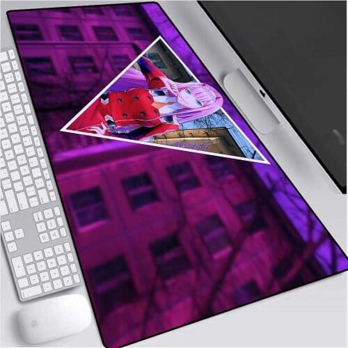 Anime Dear Franxx Mouse Pad XXL Darling In The Franxx Gaming Mousepad Laptop Waterproof Keyboard Desk Mat Pink Mousepad gift