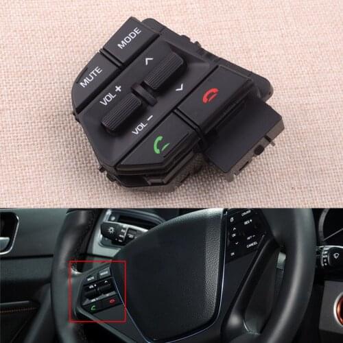 CITALL 96700-C1030 6 Pins Car Left Steering Wheel Switch Volume Control Fit for Hyundai Sonata 2015 2016 Accessories