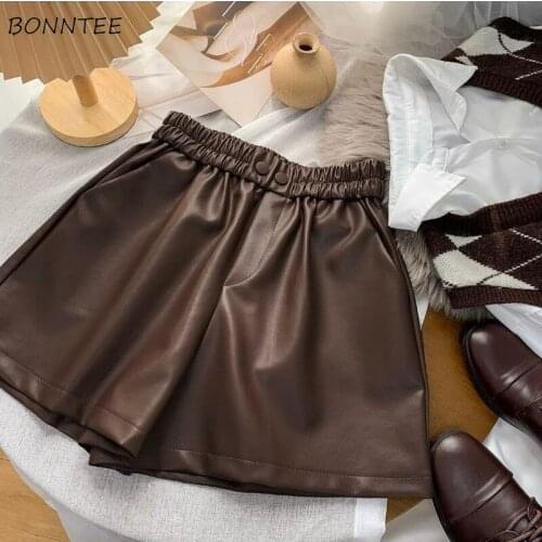 Женские кожаные шорты BONNTEE China At AliExpress