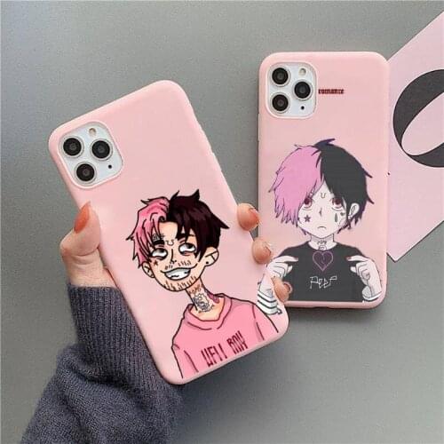 Lil Peep Rapper Phone Case Candy Color for iPhone 6 6S 7 8 11 12 XS X SE 2020 XR mini pro Plus MAX mobile bags