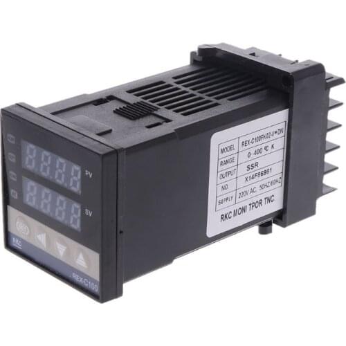 New PID Digital Temperature Controller REX-C100 0 To 400degree K Type Input SSR Output