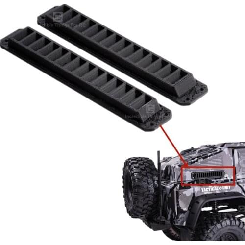 GRC 1 Pair Side Vent Body Cooling Grille Garnish For 1/10 Rc Car Traxxas TRX-4 TACTICAL UNIT