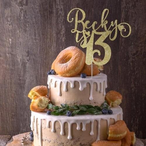 Custom Name and Age Birthday Cake Topper / 1st, 2nd, 3rd, 4th, 5th, 6th, 7th, 8th, 9th, 10th, 11th, birthday cake topper