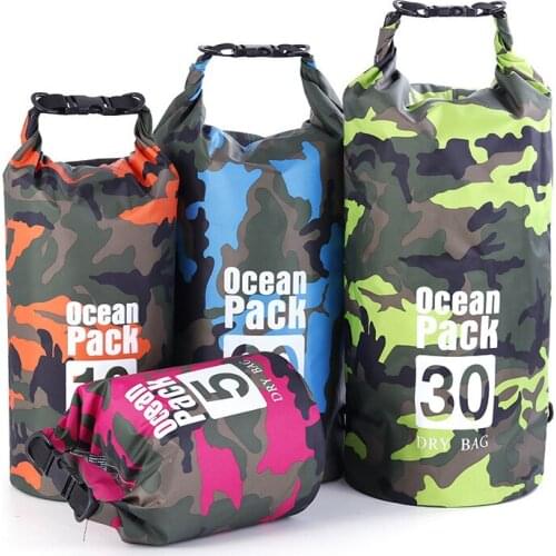 Camouflage Polyester Waterproof Bag One Shoulder Shoulder Waterproof Bucket Dive Gear Backpack