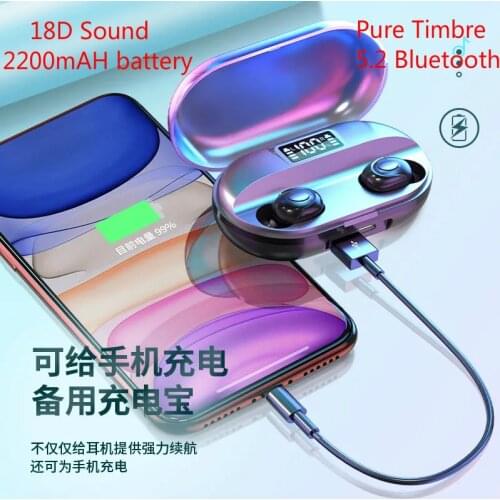 LLseapure 2200mAH High-capacity Charging Chamber New Technology 18D Sound High Quality Professional 5.2 Bluetooth Headset
