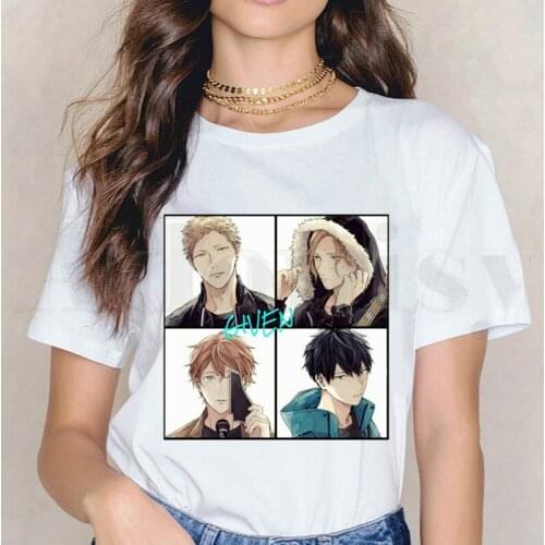 Mafuyu Yaoi Bl Given Yaoi Japanese Man Anime Manga Short Sleeve Female Tops Tees Harajuku Vogue VintageT Shirts Womens T-shirt