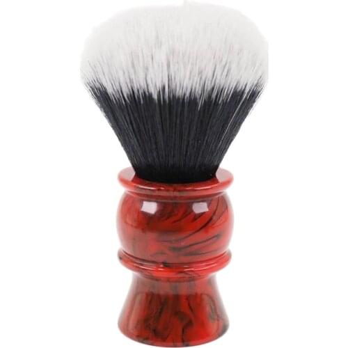 Yaqi 24mm Mens Shaving Brush with Resin Handle Synthetic Hair Good Tuxedo Knot