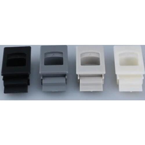 2pcs Invisible cabinet handle Plastic clasp Safety door latch Spring buckle snap lock for Electric box Furniture Hardware