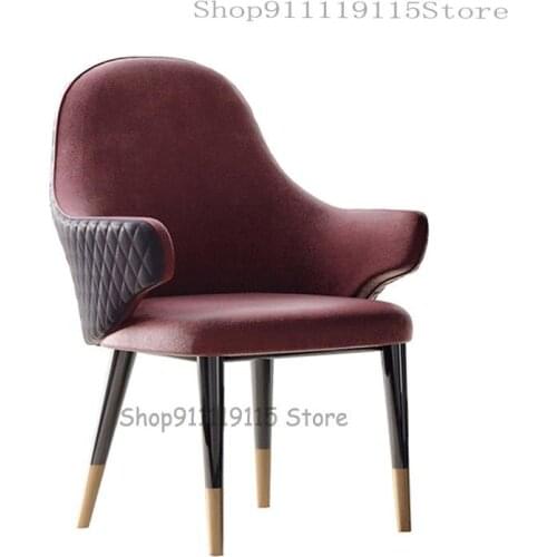 Nordic Dining Chair Light Luxury Dining Chair Home Chair Back Sales Office Negotiation Table Chair Makeup Chair Net Red Chair
