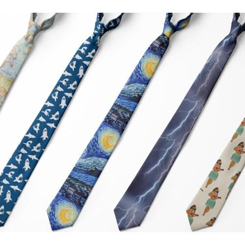 New Fashion Classic Gentleman Ties Men 8cm Map Lightning Pattern Formal Wedding Necktie Accessories Ties Polyester Gravata