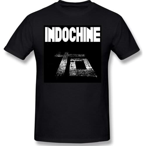 Indochine Creative Graphic Hot Sale Indochine Central Tour 2021 Mens Basic Short Sleeve T-Shirt R145 Funny Tees Eur Size