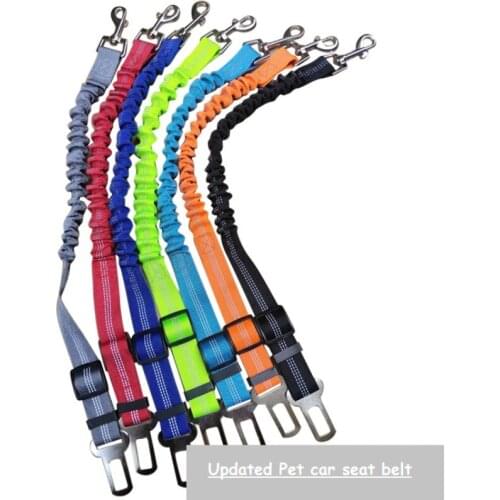 Adjustable Dog Seat Belt Dog Car Safety Belt Pet Leashes Pet Supplies Pet Reflective Safety Rope Pet Collars