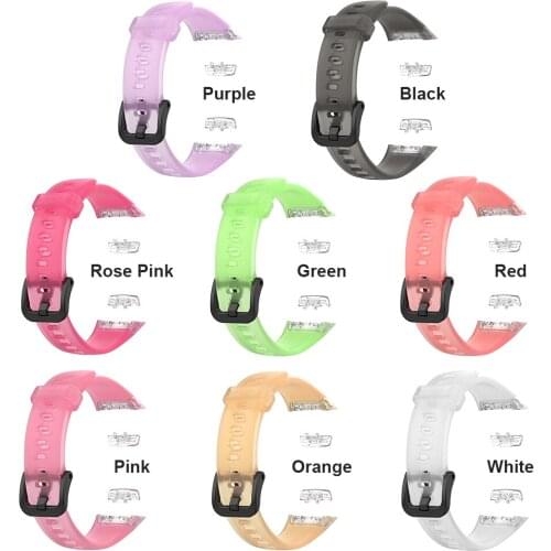 Watch Strap for HUAWEI Band 6 Soft TPU Sports Wristband Bracelet Replacement Belt for HONOR Band 6 Accessories